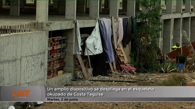 Un amplio dispositivo se despliega en el esqueleto ocupado de Costa Teguise