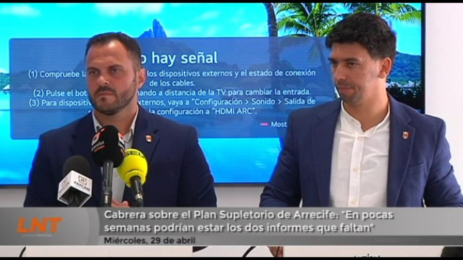 "En pocas semanas podrían estar los informes que faltan para aprobar el Plan Supletorio de Arrecife"