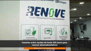 Canarias activa ayudas de hasta 450 euros para renovar electrodomésticos