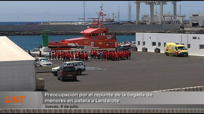 Preocupación por el repunte de la llegada de menores en patera a Lanzarote Preocupación por el repunte de la llegada de menores en patera a Lanzarote