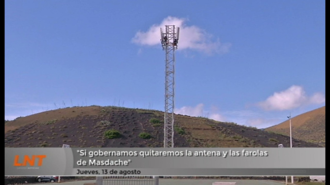 "Si gobernamos quitaremos la antena y las farolas de Masdache"