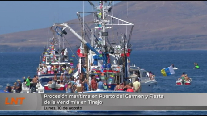 Lanzarote disfrutó este fin de semana de la procesión marítima del Carmen y la Fiesta de la Vendimia