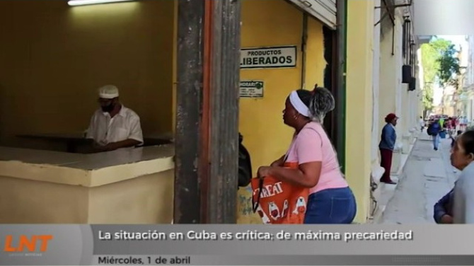 La situación en Cuba es crítica; de máxima precariedad