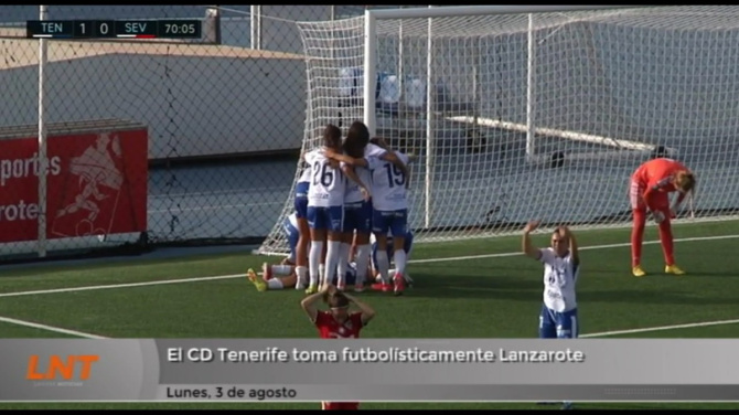 El CD Tenerife toma futbolísticamente Lanzarote