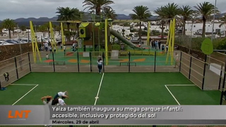 Yaiza también inaugura su mega parque infantil: accesible, inclusivo y protegido del sol