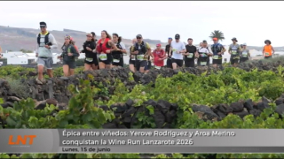 Épica entre viñedos: Yerove Rodríguez y Aroa Merino conquistan la Wine Run Lanzarote 2026 Épica entre viñedos: Yerove Rodríguez y Aroa Merino conquistan la Wine Run Lanzarote 2026