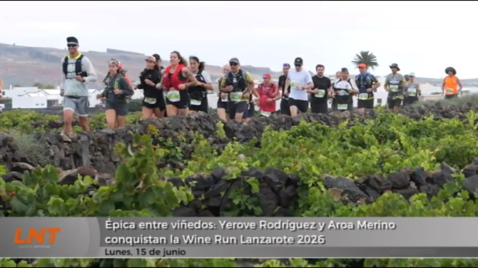 Épica entre viñedos: Yerove Rodríguez y Aroa Merino conquistan la Wine Run Lanzarote 2026 Épica entre viñedos: Yerove Rodríguez y Aroa Merino conquistan la Wine Run Lanzarote 2026