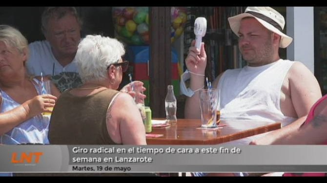 Giro radical en el tiempo de cara a este fin de semana en Lanzarote