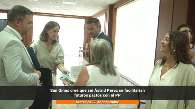 San Ginés cree que la salida de Astrid Pérez facilitará futuros pactos entre CC y PP