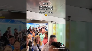 Nuevas colas y retrasos en el aeropuerto César Manrique