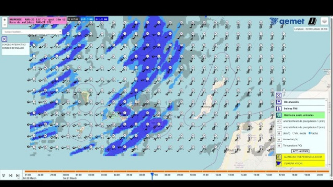 Therese deja una noche marcada por rachas de viento superiores a 80 km/h