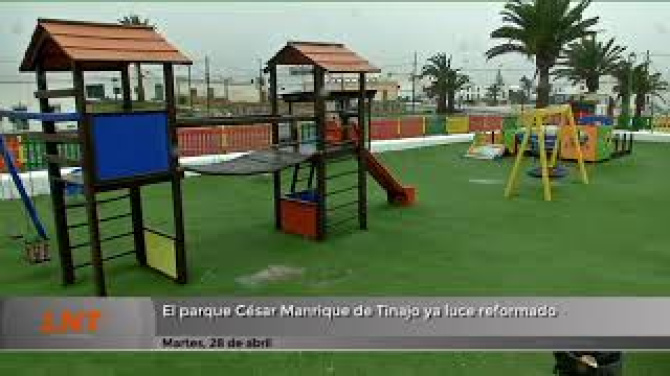 El parque César Manrique de Tinajo ya luce reformado