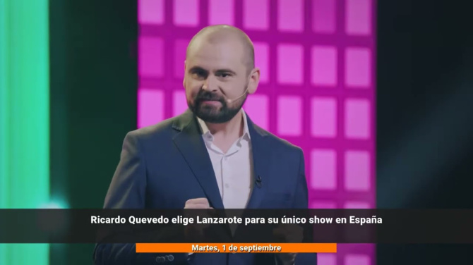 Ricardo Quevedo elige Lanzarote para su único show en España