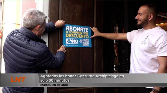 Agotados los bonos Consumo Archipiélago en solo 30 minutos