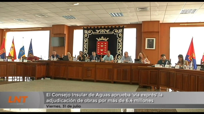 El Consejo Insular de Aguas aprueba 'vía exprés' la adjudicación de obras por más de 6,4 millones El Consejo Insular de Aguas aprueba 'vía exprés' la adjudicación de obras por más de 6,4 millones