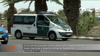 Cerca de 40 guardias civiles velarán por la seguridad de Pedro Sánchez y Begoña Gómez en Lanzarote Cerca de 40 guardias civiles velarán por la seguridad de Pedro Sánchez y Begoña Gómez en Lanzarote