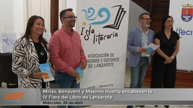 Millás, Benavent y Máximo Huerta encabezan la Fiera del Libro de Lanzarote