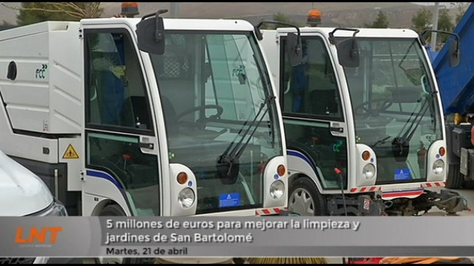 5 millones de euros para mejorar la limpieza y jardines de San Bartolomé