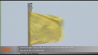 Vientos de hasta 82 km/hora provocan más de una decena de incidentes Vientos de hasta 82 km/hora provocan más de una decena de incidentes