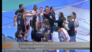 El CD Magec Tías consigue la permanencia con un triple en los despachos El CD Magec Tías consigue la permanencia con un triple en los despachos