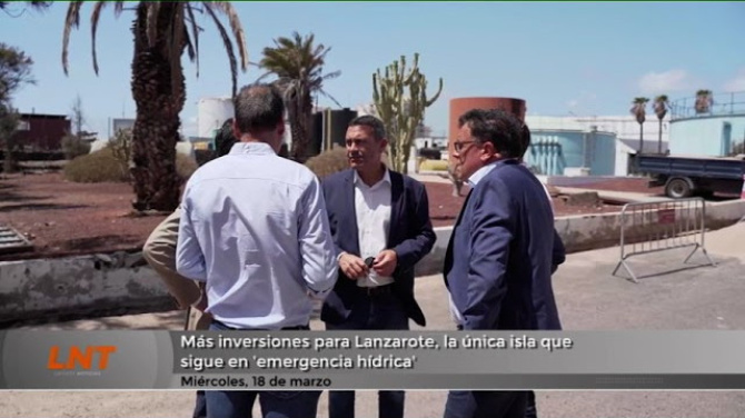 Más inversiones para Lanzarote, la única isla que sigue en 'emergencia hídrica'