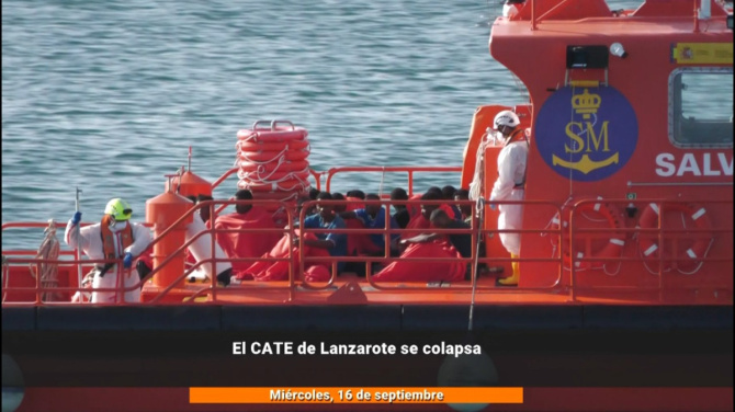 El Centro de Atención Temporal de Extranjeros de Lanzarote se colapsa 
