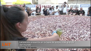 Lanzarote presente en la tapa de pulpo más grande del mundo