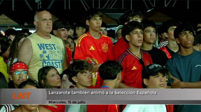 Lanzarote también animó a la Selección Española Lanzarote también animó a la Selección Española