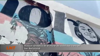 Ataque vandálico en el mural de visibilidad trans en San Bartolomé