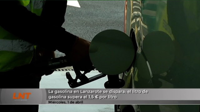 La gasolina en Lanzarote se dispara; el litro supera el 1,5 €/litro