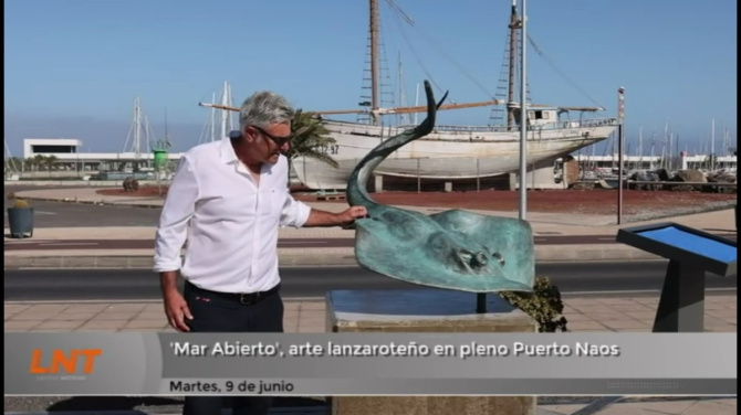 'Mar Abierto', arte lanzaroteño en pleno Puerto Naos 'Mar Abierto', arte lanzaroteño en pleno Puerto Naos