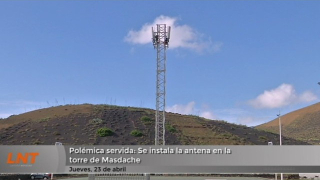 Polémica servida: Se instala la antena en la torre de Masdache