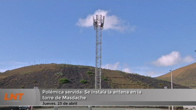 Polémica servida: Se instala la antena en la torre de Masdache