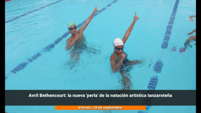 Avril Bethencourt: la nueva 'perla' de la natación artística lanzaroteña Avril Bethencourt: la nueva 'perla' de la natación artística lanzaroteña