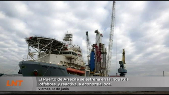 El puerto de Arrecife se prepara para reparar un buque perforador