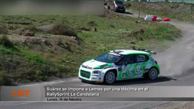 Suárez se impone a Lemes por una décima en el RallySprint La Candelaria Suárez se impone a Lemes por una décima en el RallySprint La Candelaria