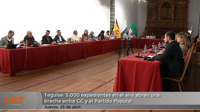 Teguise: 5.000 expedientes en el aire abren una brecha entre CC y PP