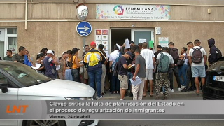 Clavijo critica la falta de planificación del Estado en el proceso de regularización de inmigrantes