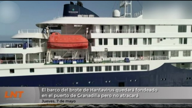 El barco del brote de hantavirus quedará fondeado en el Puerto de Granadilla, pero no atracará