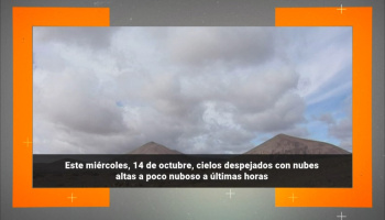 ¿Qué tiempo hará en Lanzarote el miércoles 14 de octubre?