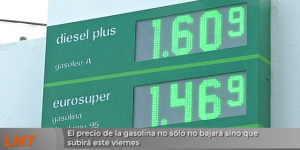 El precio de la gasolina no sólo no bajará, sino que subirá este viernes El precio de la gasolina no sólo no bajará, sino que subirá este viernes
