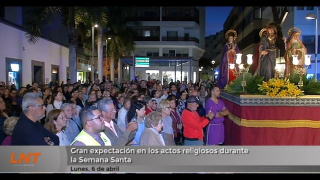 Gran expectación en los actos religiosos durante la Semana Santa Gran expectación en los actos religiosos durante la Semana Santa
