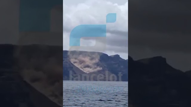 Fuertes desprendimientos en el Risco de Famara