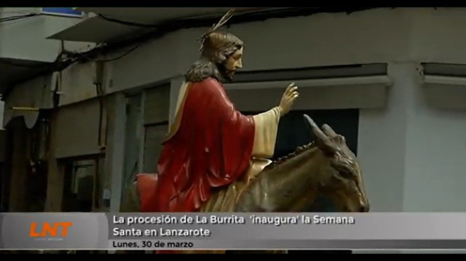 La procesión de La Burrita ‘inaugura’ la Semana Santa en Lanzarote La procesión de La Burrita ‘inaugura’ la Semana Santa en Lanzarote