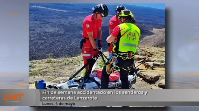 Fin de semana accidentado en los senderos y carreteras de Lanzarote