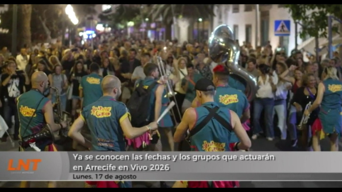 Ya se conocen las fechas y los grupos que actuarán en Arrecife en Vivo 2026