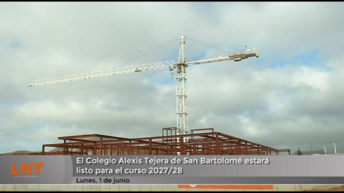 El Colegio Alexis Tejera de San Bartolomé estará listo para el curso 2027/2028 El Colegio Alexis Tejera de San Bartolomé estará listo para el curso 2027/2028
