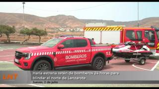Haría estrena retén de bomberos 24 horas para blindar el norte de Lanzarote Haría estrena retén de bomberos 24 horas para blindar el norte de Lanzarote