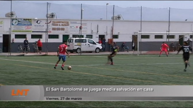 El San Bartolomé se juega media salvación en casa El San Bartolomé se juega media salvación en casa