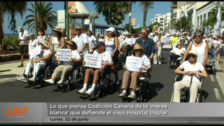 Lo que piensa CC de la marea blanca que defiende el viejo Hospital Insular Lo que piensa CC de la marea blanca que defiende el viejo Hospital Insular